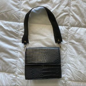 croc print purse